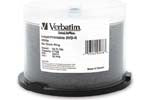 Verbatim DVD-R 4.76GB 16X DataLifePlus White Inkjet Printable, Hub Printable 50PK Spindle MFR # 95079