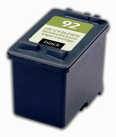 HP 92 C9362WN Reman Black Ink Cartridge