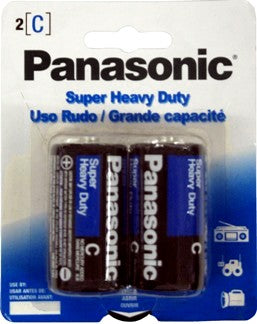 Panasonic Heavy Duty C General Purpose Alkaline Battery MFR # UM-2NPA-2B  2 PACK (MULTIPLES OF 12)