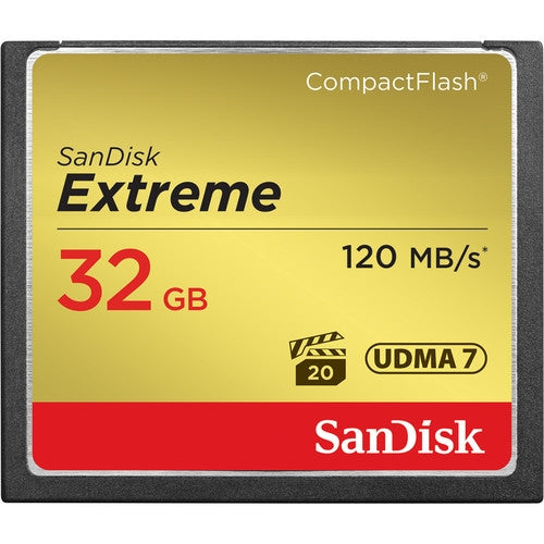 SanDisk 32 GB Extreme CompactFlash Memory Card MFR# SDCFXS-032G-A46