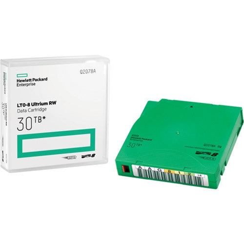 HP LTO-8 Backup Tape Cartridge (12TB/30TB) MFR # Q2078A