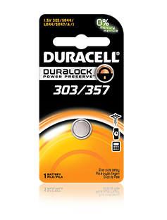 Duracell 303/357 Silver Oxide Battery (1 EACH)