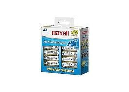 Maxell AA Batteries MFR # 723443 (MULTIPLES OF 48)